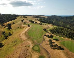 Kauri Cliffs 13th Aerial